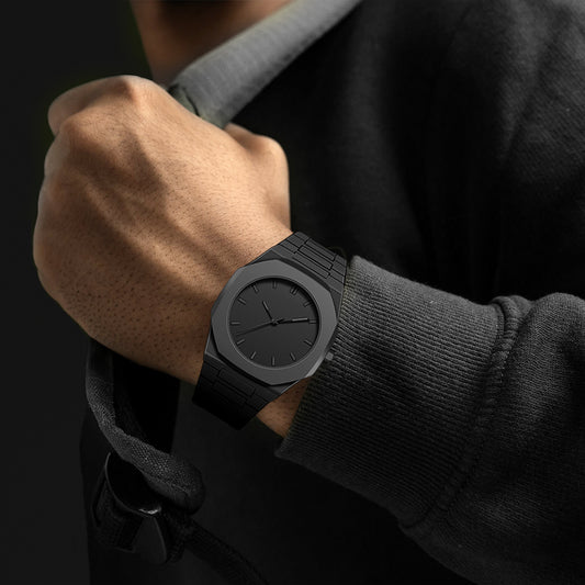 Black Arabic Aura Hand Watches